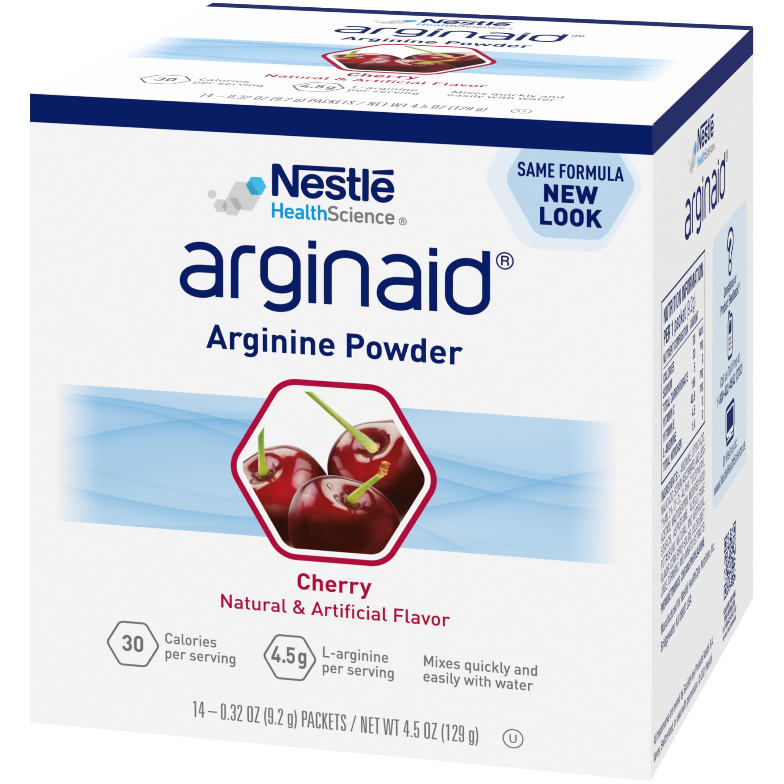 Arginaid bebida preparada en vaso, sabor cereza y consumo fácil
