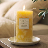 Aroma Naturals etiqueta con ingredientes naturales y origen claro