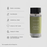 Aroma360 primer plano de la botella destacando el tapón y vidrio