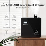 Aromadd panel de control y botones para personalizar horarios fácilmente