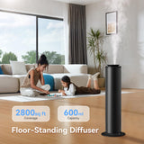 Aromadd difusor primer plano de la bomba, difusión seca eficiente