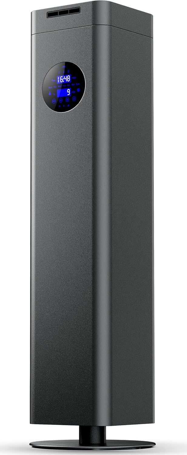 Aromadd difusor de piso titanium gray mostrando diseño elegante y presencia estable