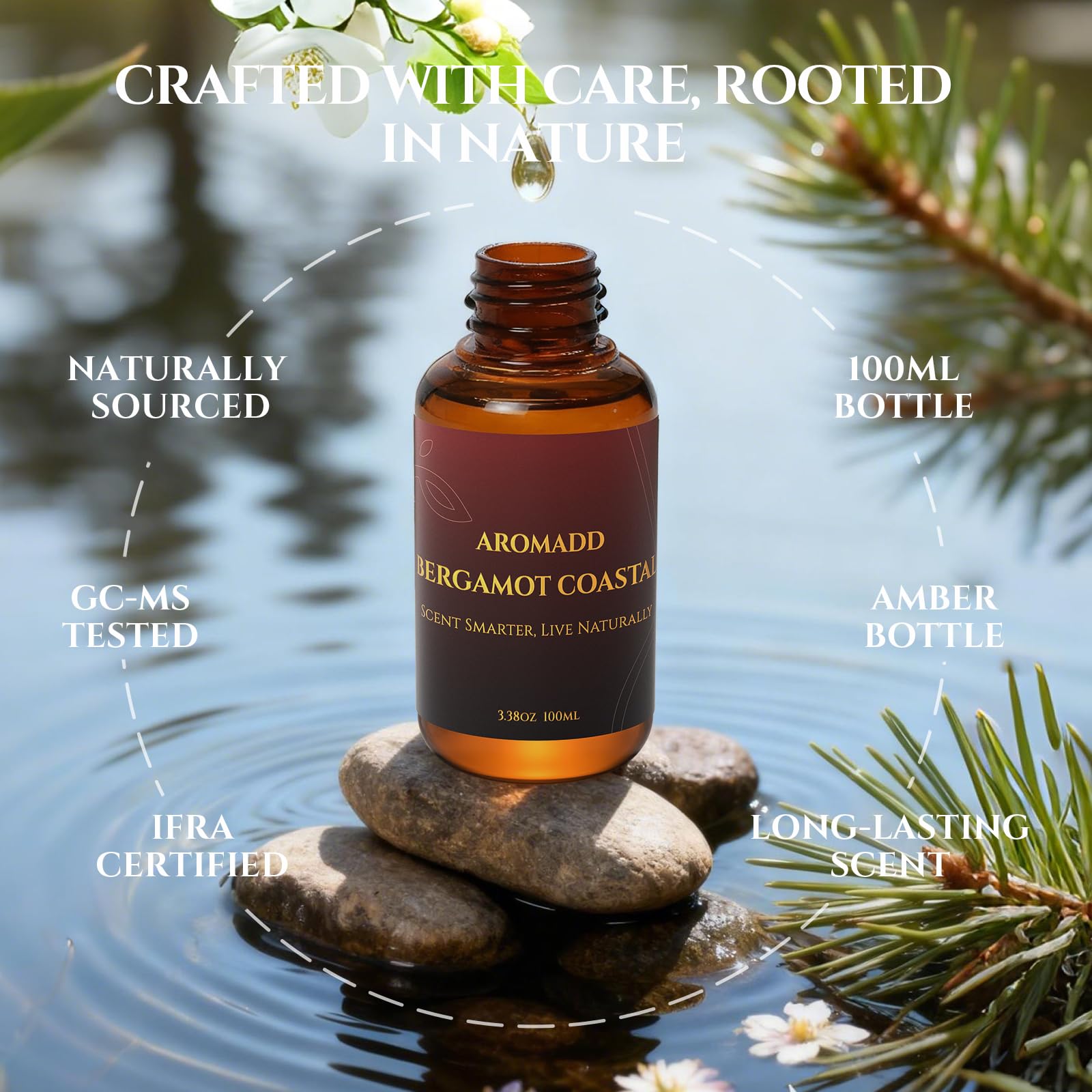 AROMADD aceite en gotero mostrando textura concentrada y sin agua