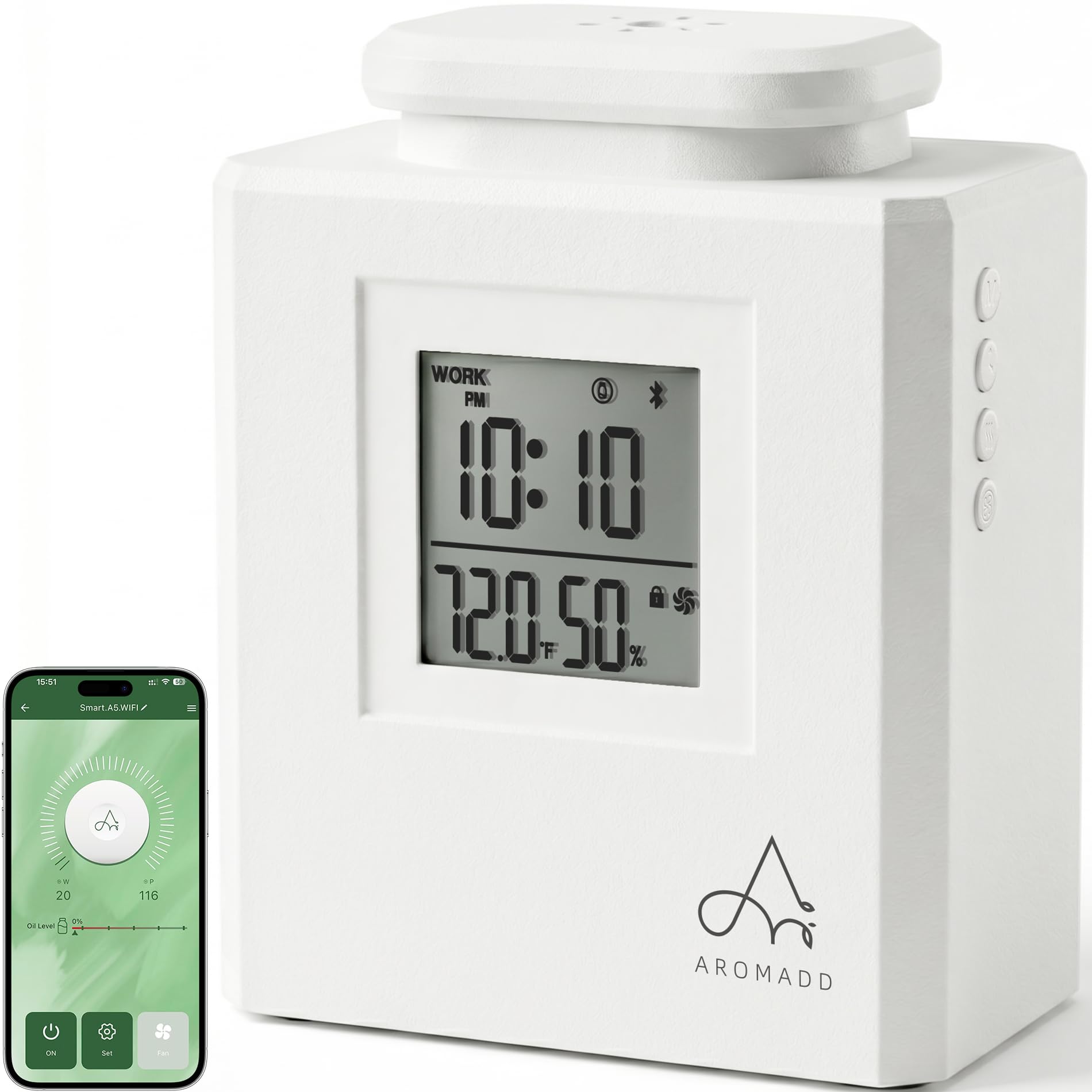 AROMADD U4 vista frontal moderna y compacta, elegante para cualquier hogar