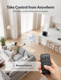 Aromadd mando a distancia mostrando controles simples y rango