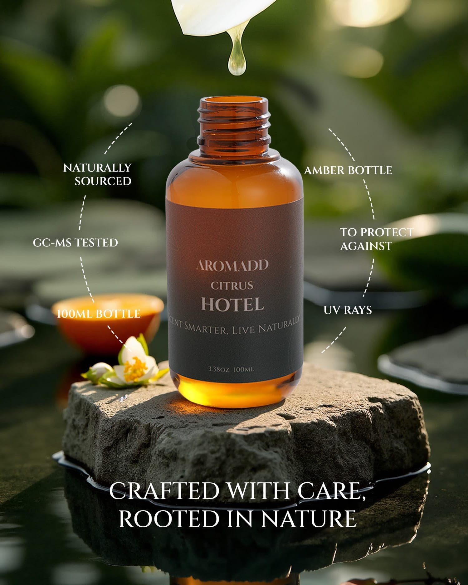 AROMADD en uso dentro de difusor waterless generando aroma constante