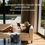 AROMADD ambiente hogareño con difusor creando atmósfera acogedora