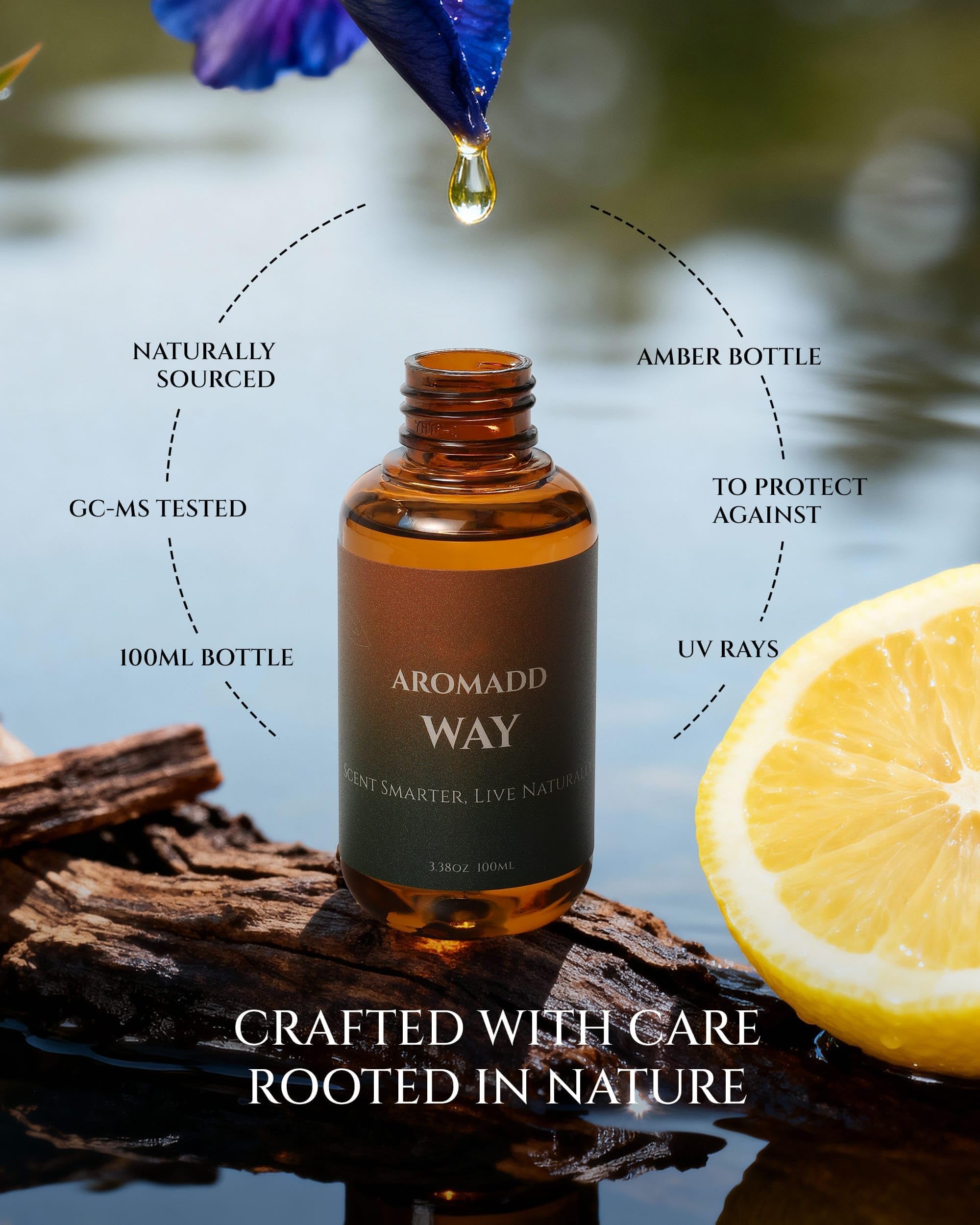 Aromadd aceite en difusor ultrasónico liberando aroma elegante
