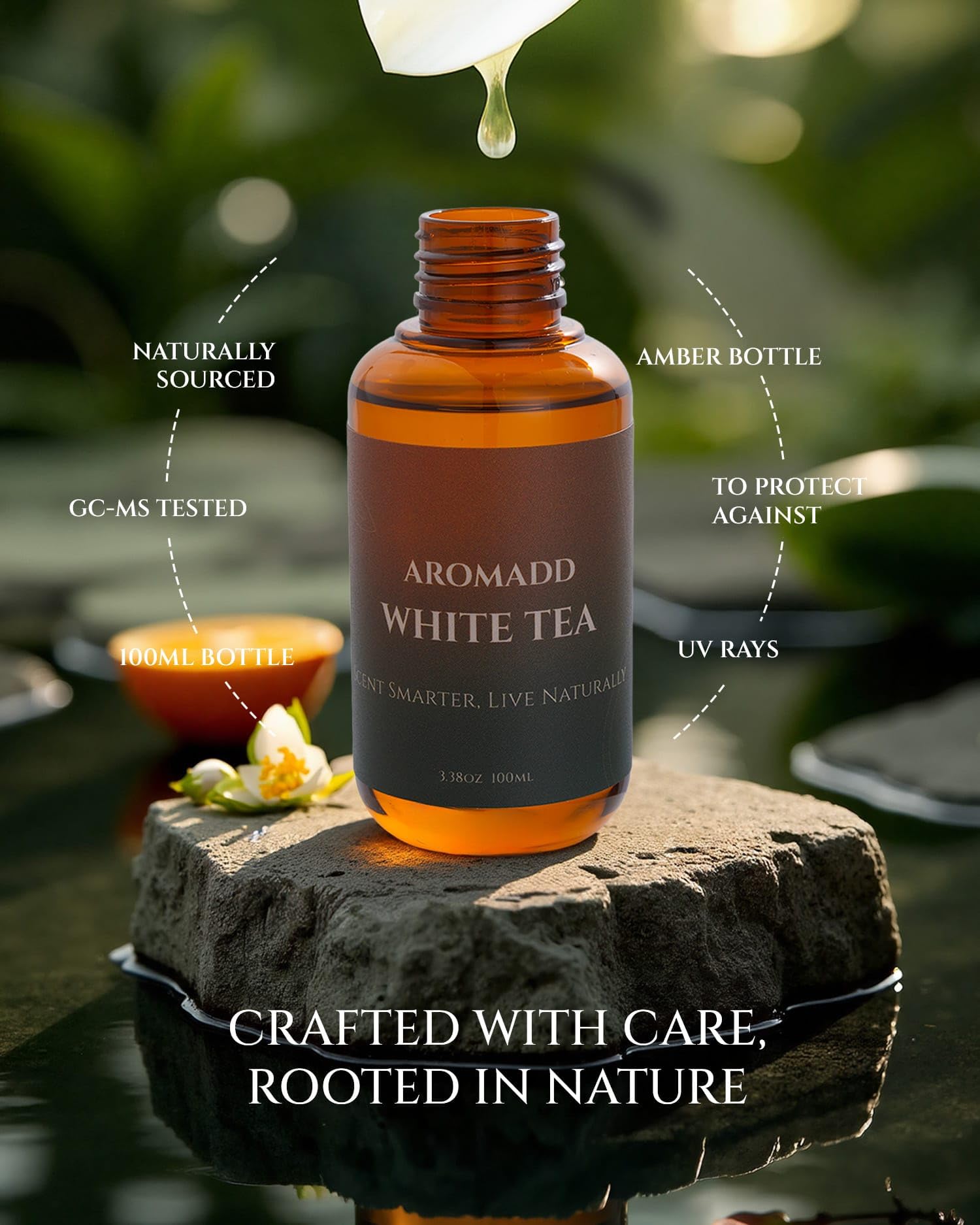 Aromadd textura del aceite mostrando claridad y calidad de fragancia