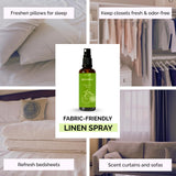 Aromafume aplicado en almohada para ambiente relajante antes de dormir