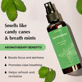 Aromafume etiqueta con ingredientes destacando origen natural