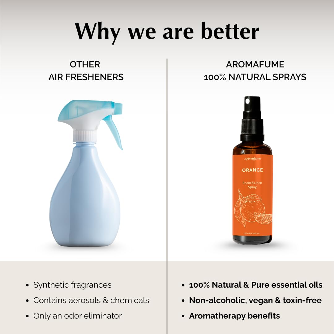 Aromafume etiqueta con ingredientes y filosofía eco responsable