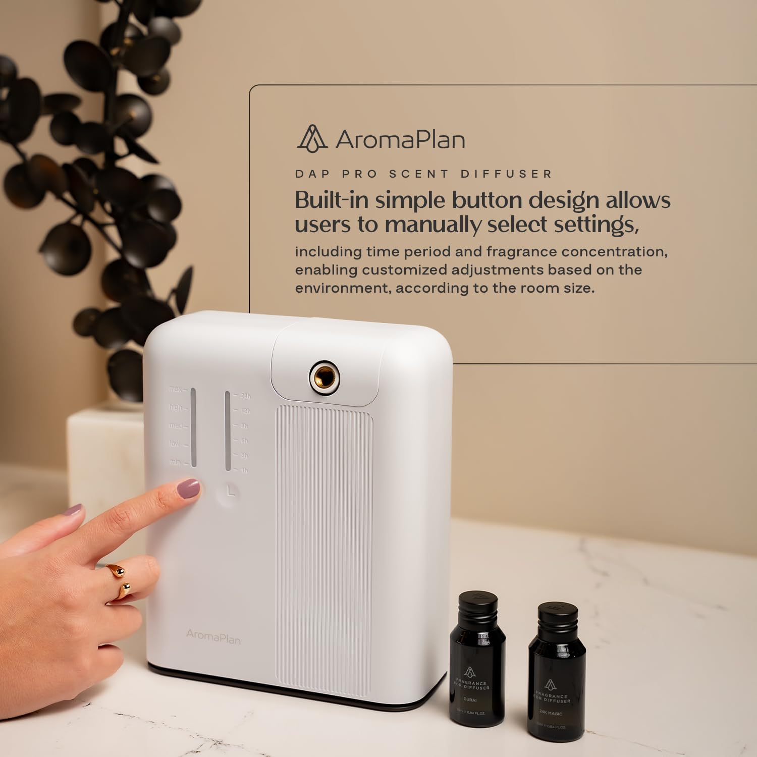 AROMAPLAN cartuchos Dubai y 24 Knights incluidos listos para perfumar espacios
