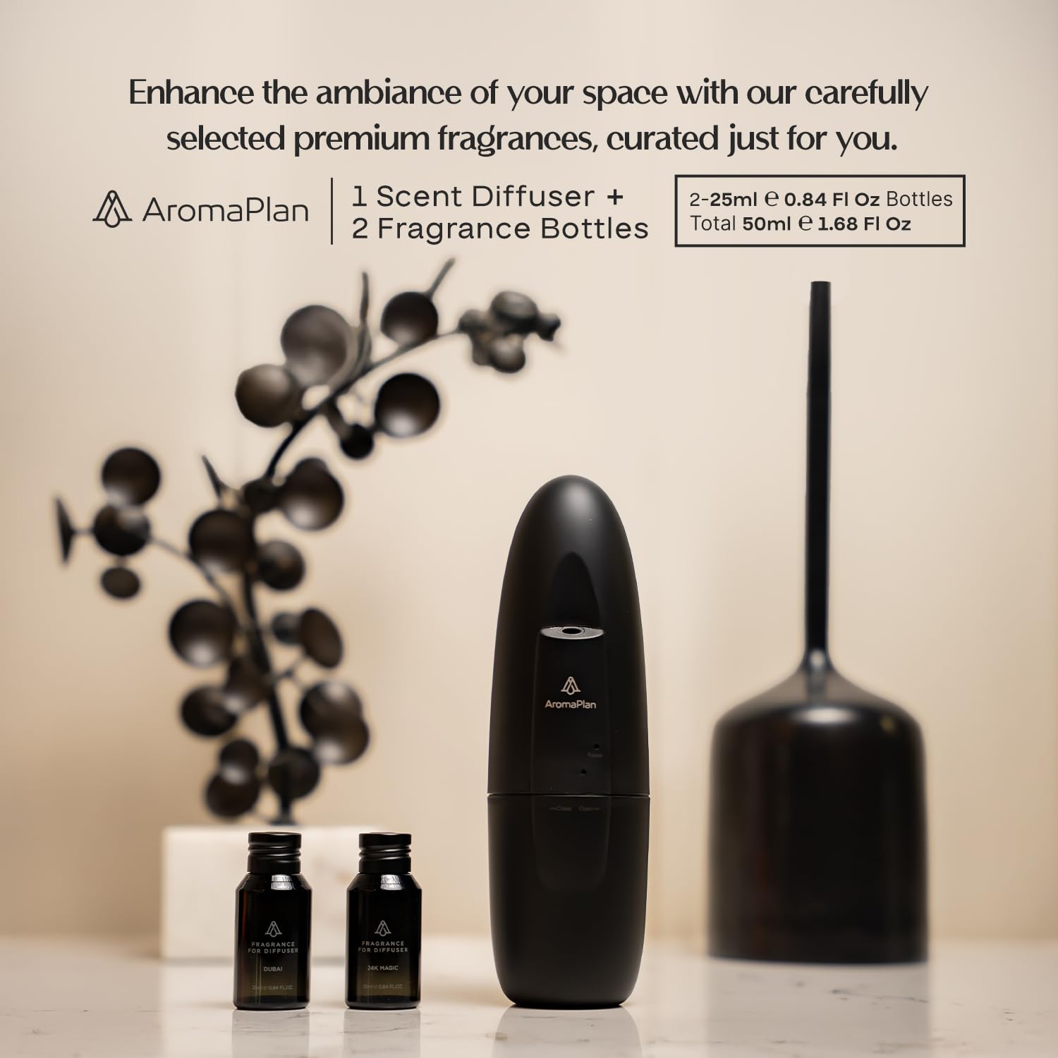 AromaPlan difusor en sala, perfuma ambiente hasta 500 ft²