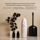 AromaPlan difusor en sala creando ambiente silencioso y perfumado