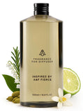 AROMAPLAN frasco delantero de 473 ml mostrando etiqueta clara y beneficio de larga duración
