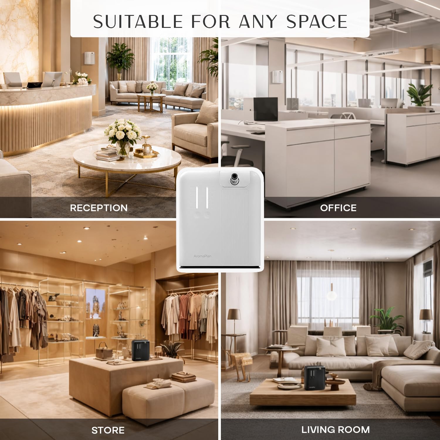 AROMAPLAN integrado al sistema HVAC para distribución uniforme en toda la casa