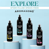 Aromasong etiqueta con ingredientes naturales y beneficios visibles