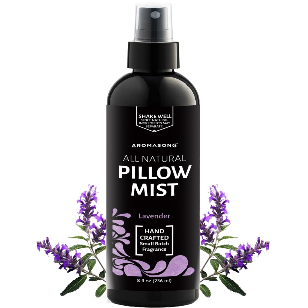 Aromasong botella frontal mostrando diseño y beneficios relajantes