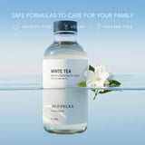 AROMASOUL etiqueta de producto White Tea mostrando fórmula y uso profesional