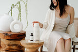 AromaTech aceite The Beach House en difusor ultrasónico demostrando fragancia ambiental