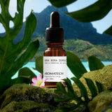 AromaTech botella 10 ml junto a una moneda para comparar tamaño práctico