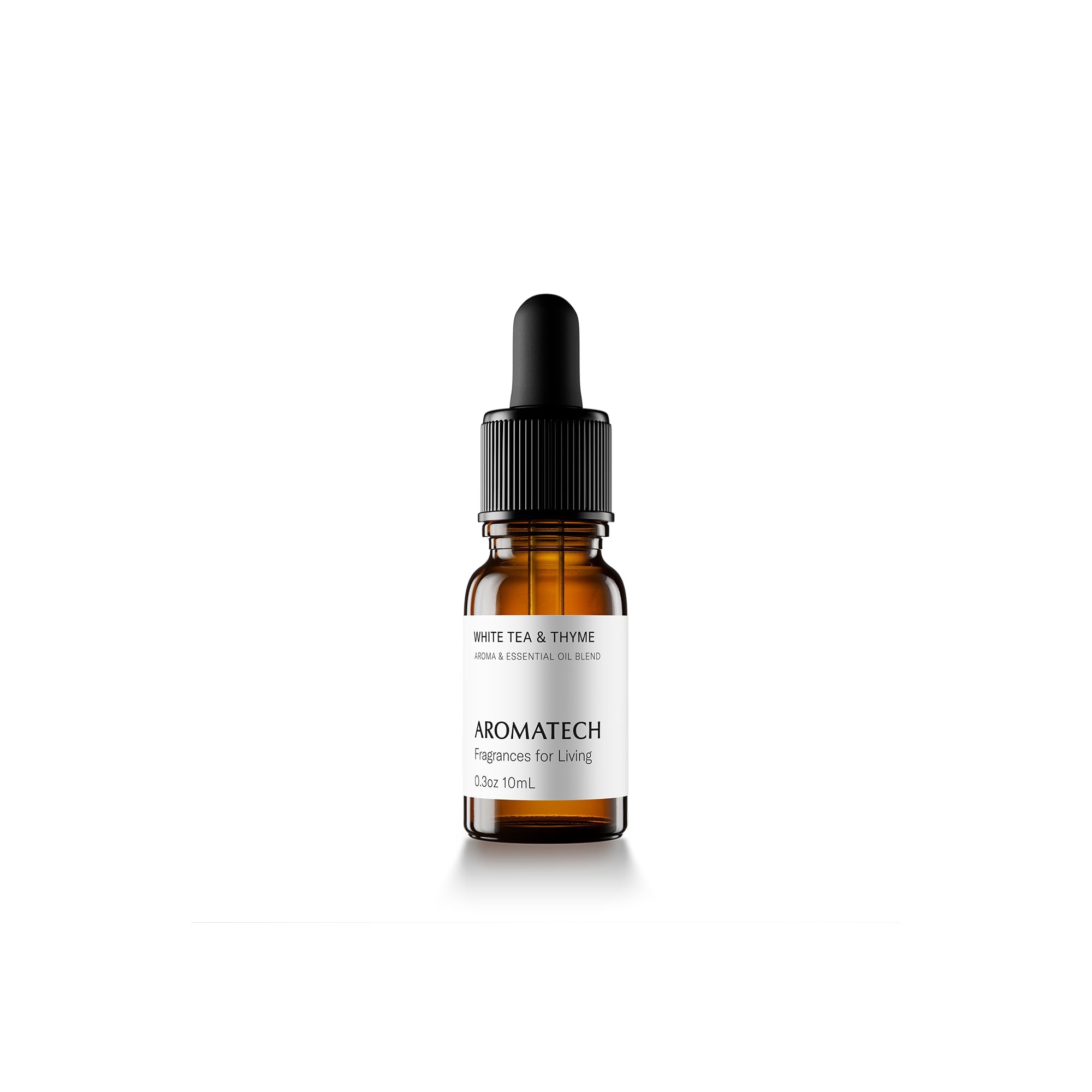 AromaTech botella frontal White Tea & Thyme mostrando diseño premium y facilidad de uso