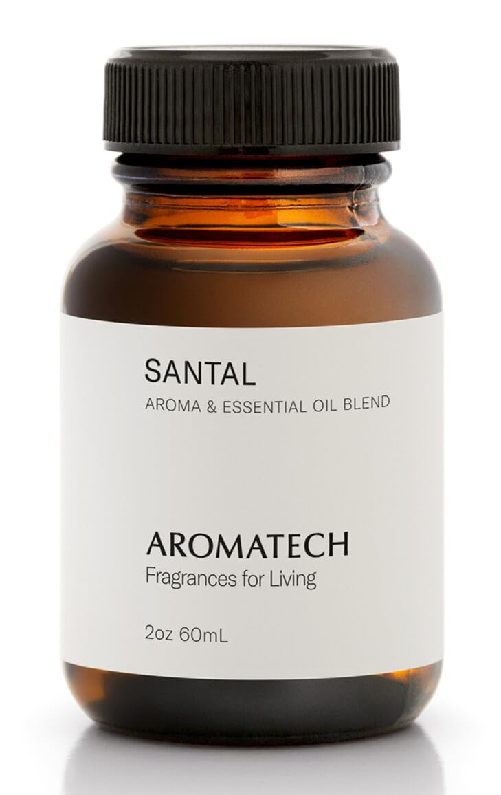 AromaTech frasco Santal al frente mostrando diseño y lujo