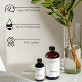 AromaTech frasco junto a regla para visualizar tamaño 60 mL práctico