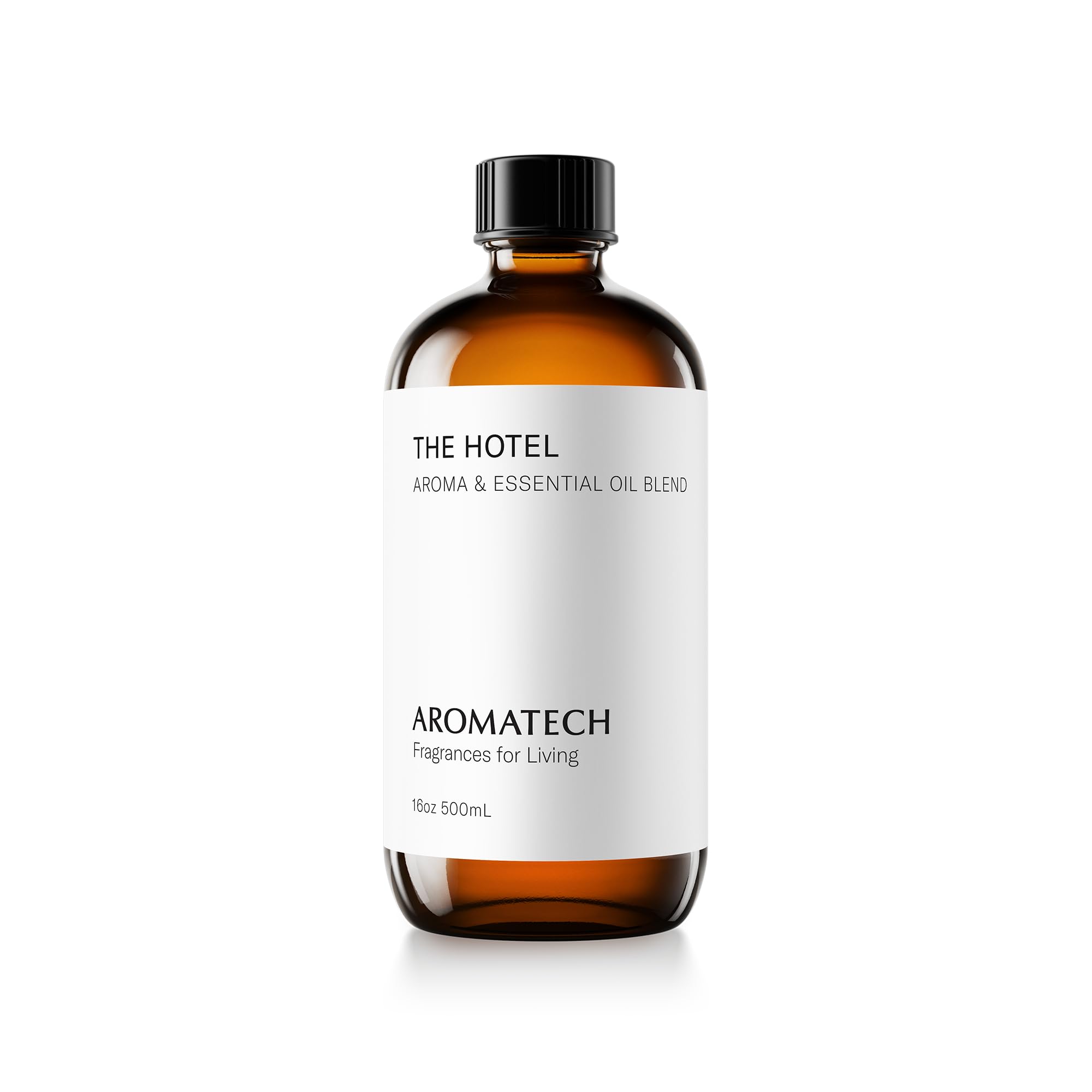AromaTech frasco frontal de 500 ml mostrando diseño y lujo