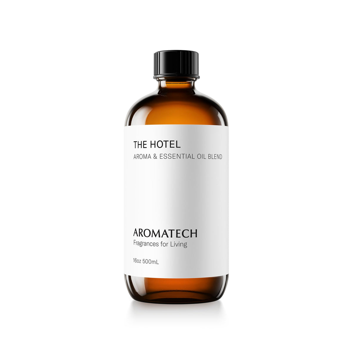 AromaTech frasco frontal de 500 ml mostrando diseño y lujo