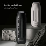 AromaTech difusor en boutique mostrando cobertura de aroma y atmósfera profesional