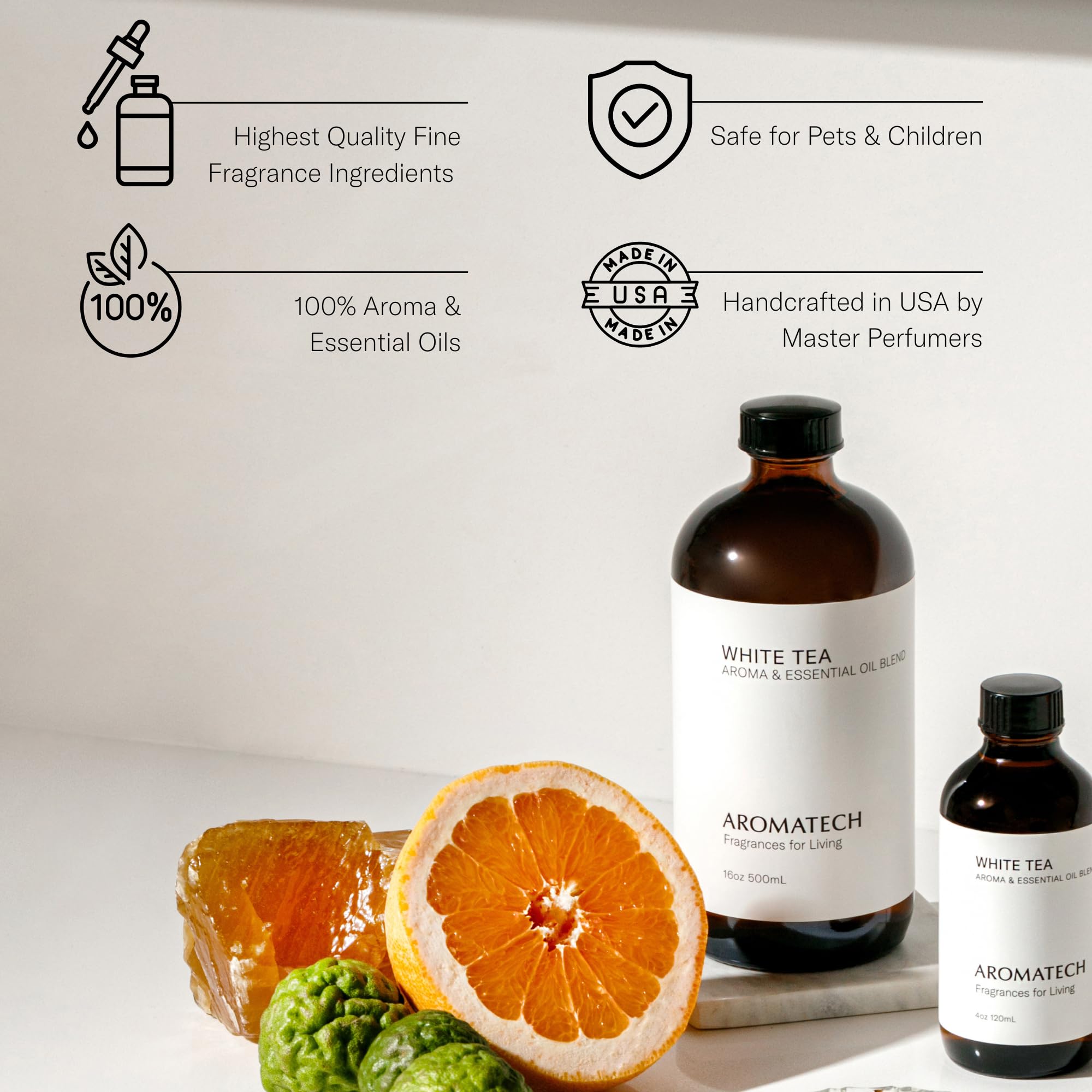 AromaTech gotero vertiendo aceite, facilita dosificación precisa y uso en difusores