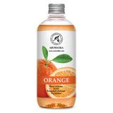 AROMATIKA etiqueta legible con ingredientes y aceite esencial de naranja