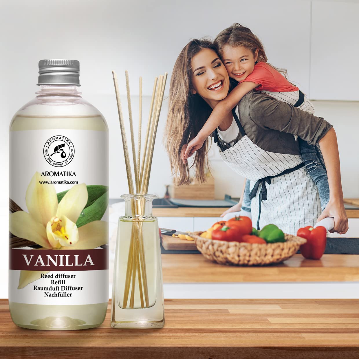 AROMATIKA etiqueta con ingredientes visibles y datos de seguridad
