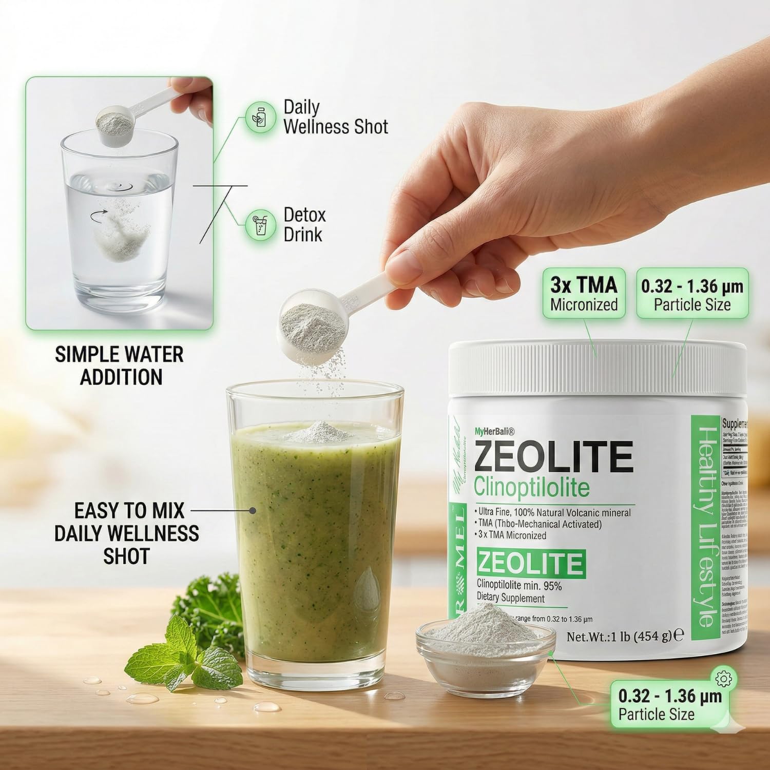 aromel mezcla con agua demonstrando dispersión rápida y fácil manejo