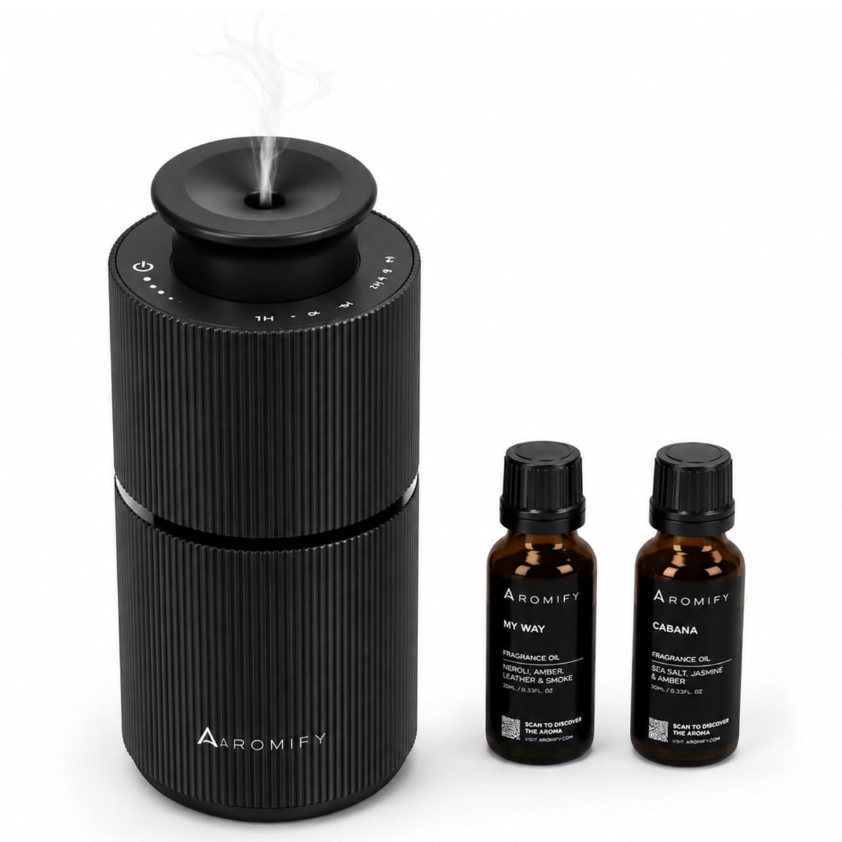 Aromify Studio vista frontal mostrando diseño compacto y elegante
