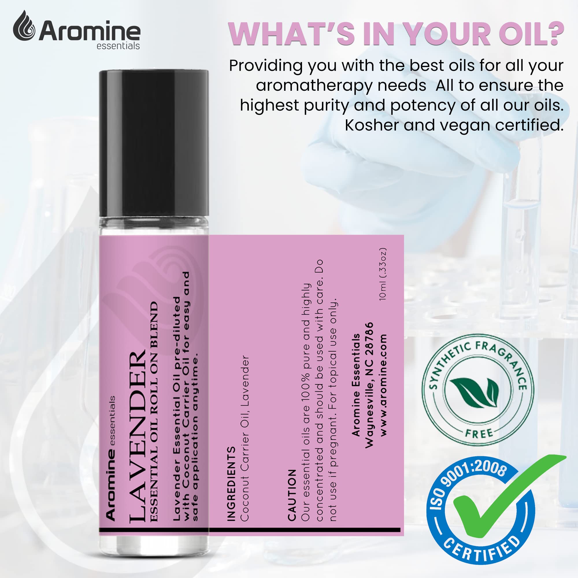 Aromine close-up de la bola aplicadora facilitando aplicación precisa