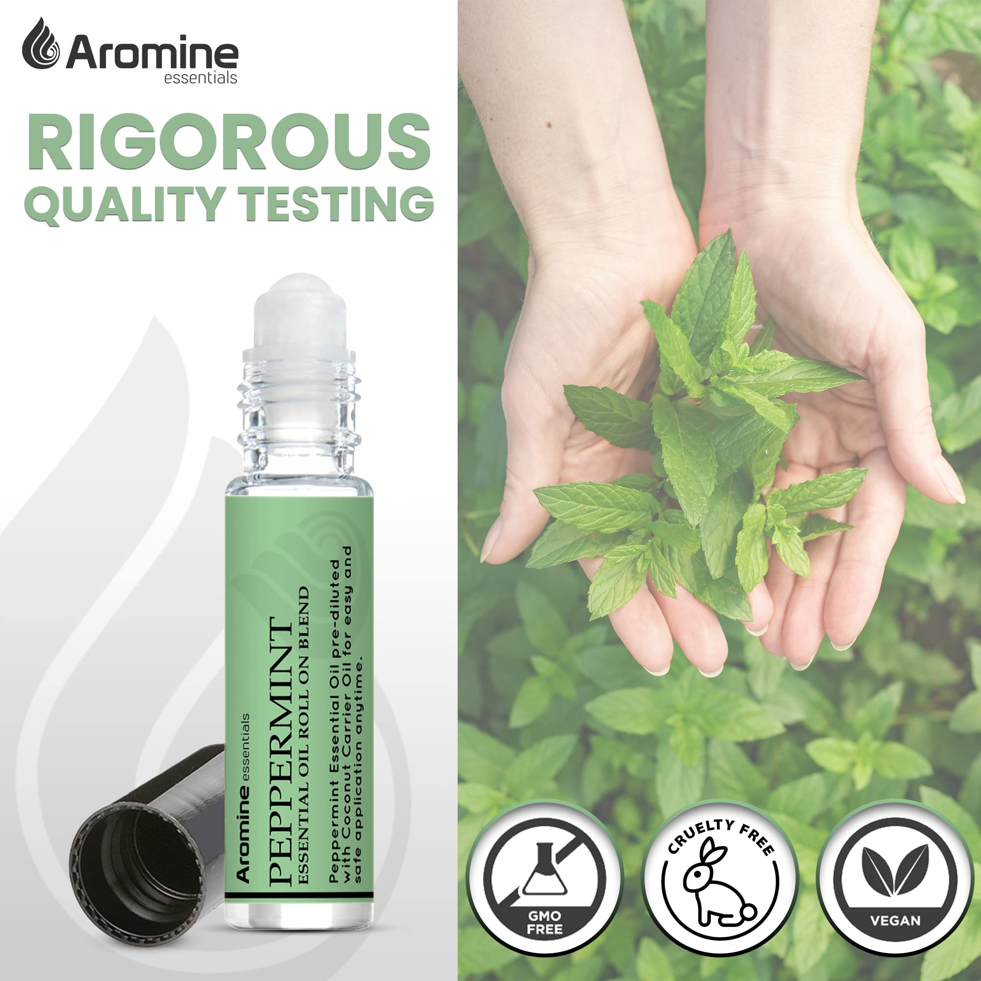 Aromine rodillo de aplicación cercano mostrando uso suave y controlado