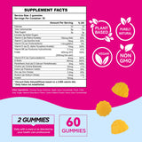 Aromlife gomitas junto a vaso de agua y planificador para rutina diaria consistente