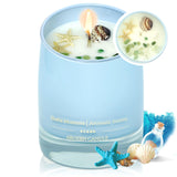 AROZEN vela oceánica frontal mostrando envase elegante y aroma relajante