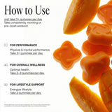 ARQ8 LONGEVITY etiqueta nutricional clara con información de 5000 mg