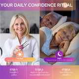 Arthcal estilo de vida mujer tranquila usando crema para confort