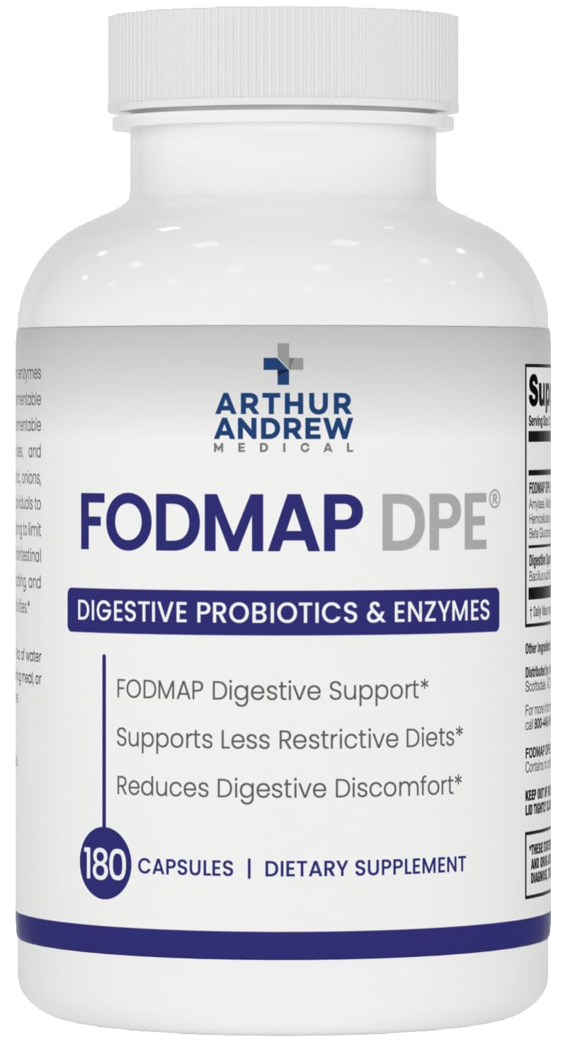 Arthur Andrew Medical frasco frontal mostrando 180 cápsulas y beneficios veganos