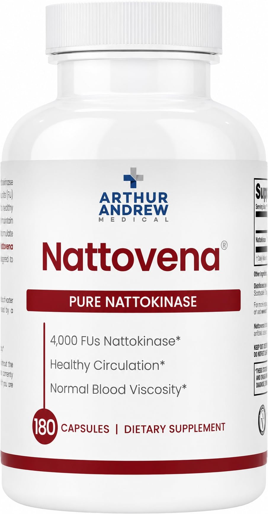 Arthur Andrew Medical vista frontal del envase con alta potencia