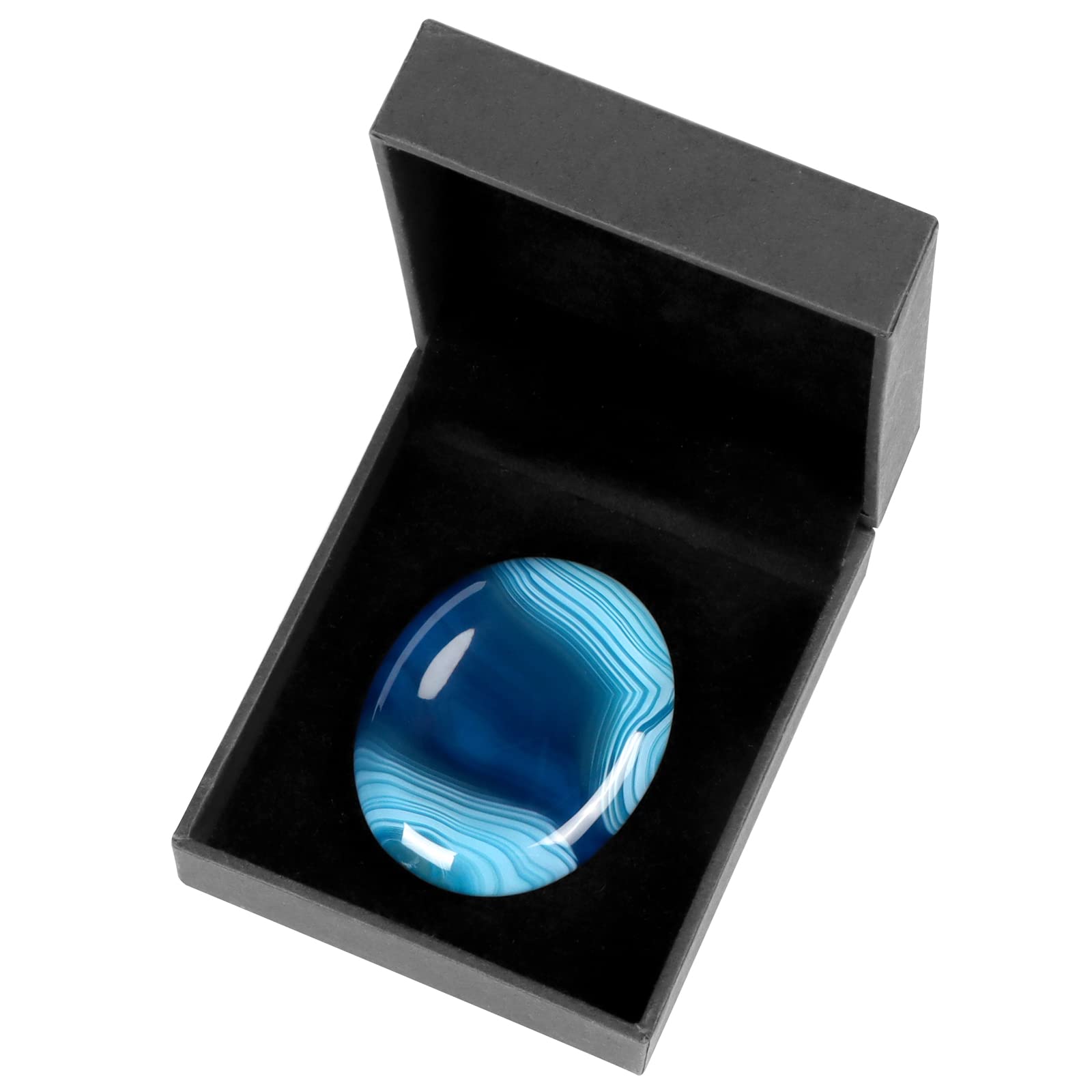Artistone caja de regalo abierta con la piedra, embalaje elegante