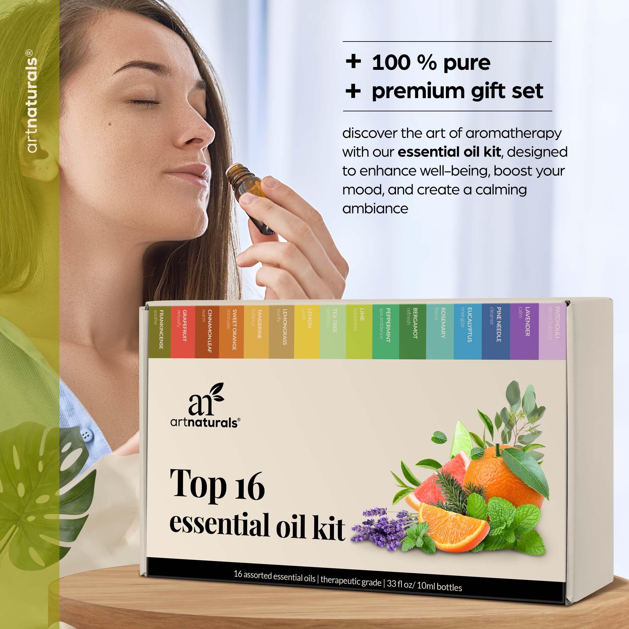 Artnaturals botellas ámbar que protegen aroma y prolongan frescura