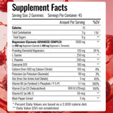 ArtsBear etiqueta nutricional enfocada, información de ingredientes clave