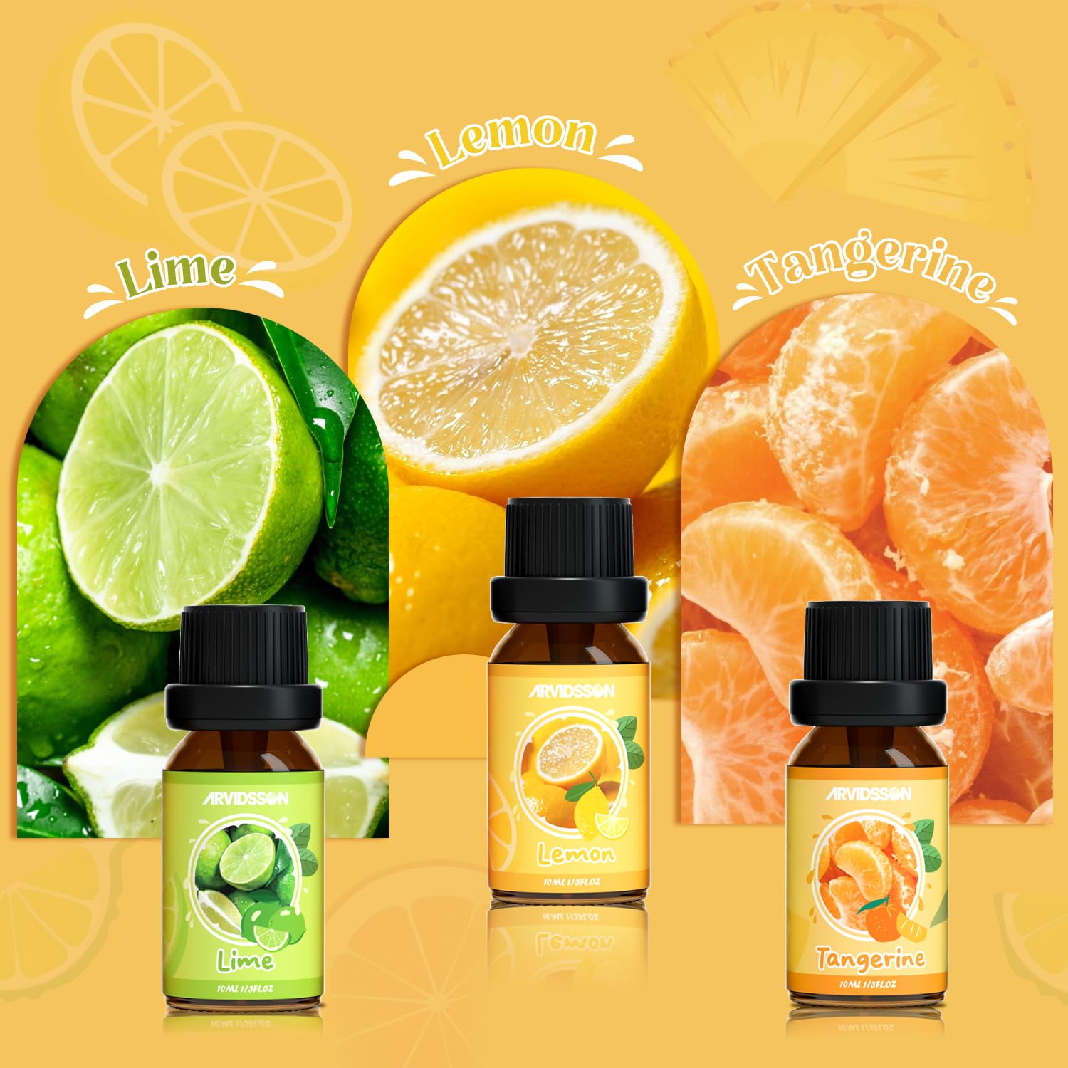 ARVIDSSON difusor en sala liberando aroma cítrico para refrescar ambientes
