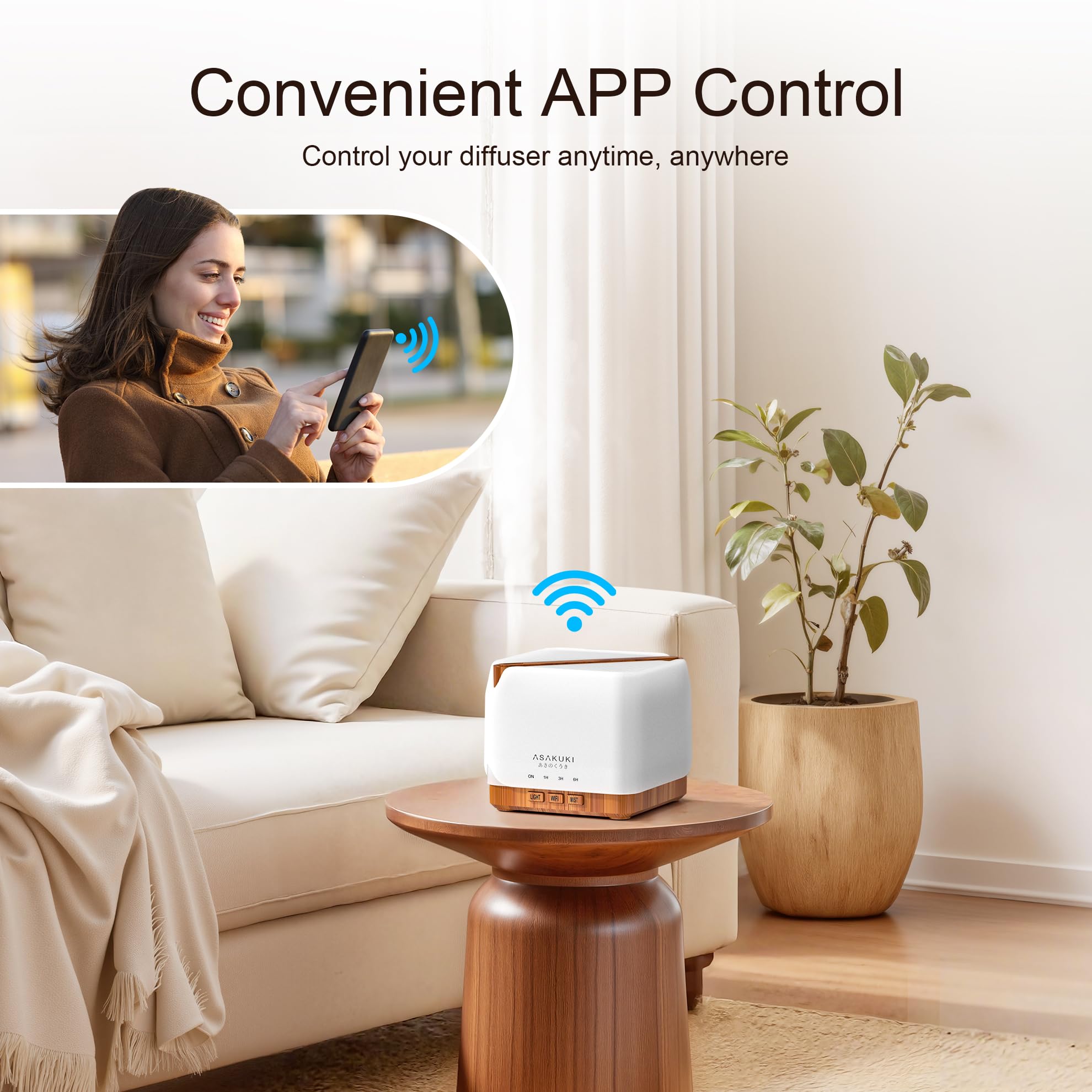 ASAKUKI primeros planos de botones que permiten control manual rápido y sencillo